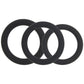 LEVELZ 3 Piece Classic Cock Ring Set in L-XXL