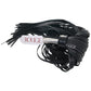 Leather Flogger with Steel Handle