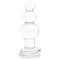 Clarity Utopian Reverie Beaded Glass Butt Plug