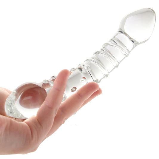 Clarity Celestial Bliss Swirly Glass Dildo