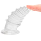 Crystal Jellies 5 Inch Anal Twist Butt Plug in Clear