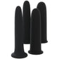 Renegade Vibrating Stackable Gliders Dilator Set in Black