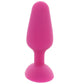 Bang! Vibrating Silicone Butt Plug in Pink