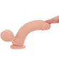 RealRock 8 Inch Vibrating Weighted Ballsy Dildo in Light