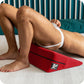 Wedge Sex Pillow in Velvet Red