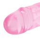 RealRock Crystal Jelly 18 Inch Double Dildo in Pink