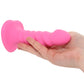 Colours 5 Inch Ribbed Remote Vibe in Pink