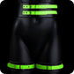 Ouch! Glow Bondage Belt with Thigh and Wrist Cuffs /XL