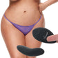 Purple Lace G-String & Panty Vibe