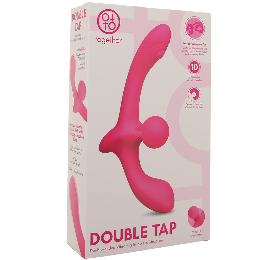 Together Double Tap Strapless Strap-On Vibe PinkCherry Canada Together Double Tap Strapless Strap-On Vibe PinkCherry Canada