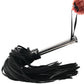 Leather Flogger with Steel Handle