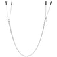 Lux Fetish Adjustable Tweezer Nipple Clips with Chain