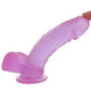 Crystal Jellies 8 Inch Realistic Ballsy Cock in Purple