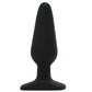 All About Anal Seamless Silicone 5.5" Butt Plug in Black