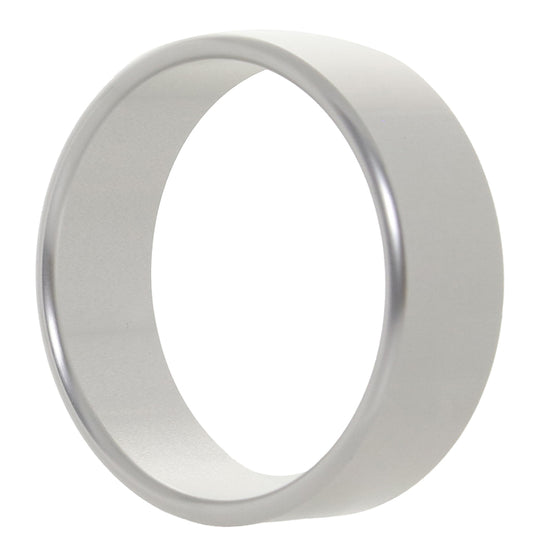 Rock Solid The Brushed Alloy Cock Ring in Large