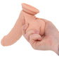RealRock 7 Inch Vibrating Weighted Ballsy Dildo in Light
