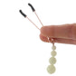 Bound G2 Glow In The Dark Nipple Clamps in Rose Gold