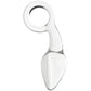 Clarity Utopian Delight Curved Glass Butt Plug