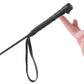 Leather Foot Riding Crop in Black