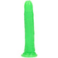 RealRock Glow In The Dark 10 Inch Slim Dildo in Green