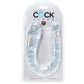 King Cock 17.5 Inch Double Trouble Dildo in Clear