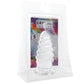 Crystal Jellies 5 Inch Anal Twist Butt Plug in Clear