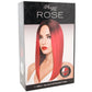 Rose Straight Wig in Red & Black
