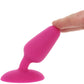Bang! Vibrating Silicone Butt Plug in Pink