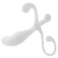 Blue Line 5 Inch P-Spot Massager in White