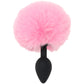 Tailz Fluffy Bunny Tail Silicone Plug in Pink
