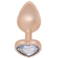 Booty Bling Gold Metal Jewelled Butt Plug in Medium