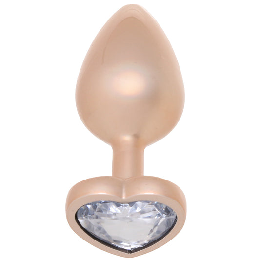 Booty Bling Gold Metal Jewelled Butt Plug in Medium