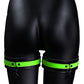 Ouch! Glow Bondage Belt with Thigh and Wrist Cuffs /XL
