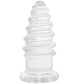 Crystal Jellies 5 Inch Anal Twist Butt Plug in Clear