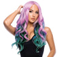 Ariel Curly Wig in Pink & Turquoise