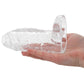 TitanMen 5 Inch Cock Sleeve with Ball Strap in Clear