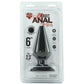 All About Anal Seamless Silicone 6 Inch Butt Plug in Black