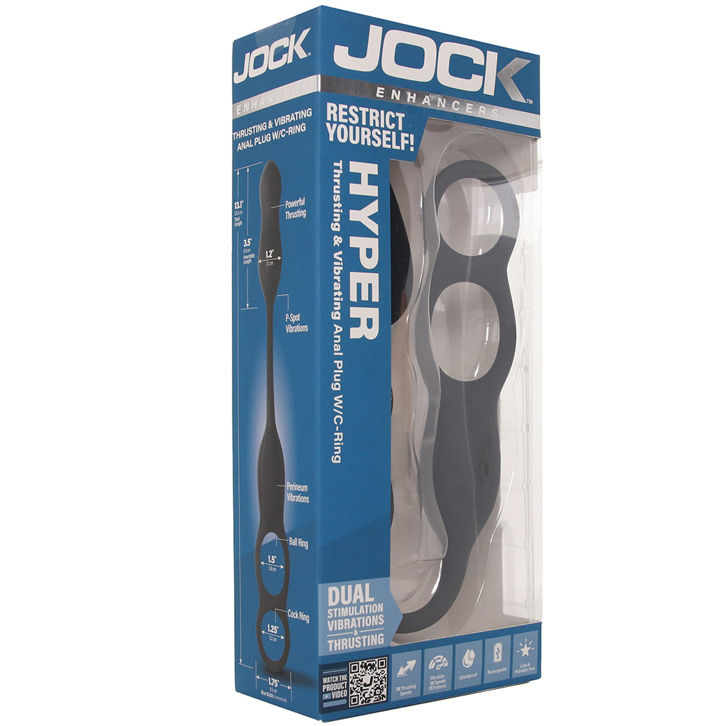 Jock Hyper Thrusting Anal Plug with Cock Ring PinkCherry Canada Jock Hyper Thrusting Anal Plug with Cock Ring PinkCherry Canada