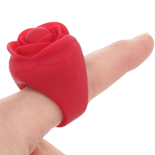Bloomgasm Rose Ring Finger Vibe