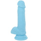 Declan 6.5 Inch Silicone Dildo in Blue