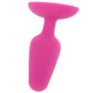 Bang! Vibrating Silicone Butt Plug in Pink