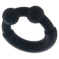 Axel Liquid Silicone Reinforced Super Stretch C-Ring in Bla