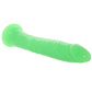 RealRock Glow In The Dark 10 Inch Slim Dildo in Green