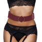 Ouch! Halo Burgundy Waist Bondage Belt /M