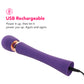 PinkCherry Luxury Slim Rechargeable Wand in Purple