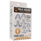Walk Around Four Piece Butt Plug Trainer Set in Clear