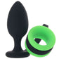 Ouch! Glow In The Dark Butt Plug with Cock Ring
