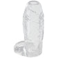 TitanMen 6 Inch Cock Sleeve with Ball Strap in Clear