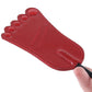 Leather Foot Riding Crop in Red