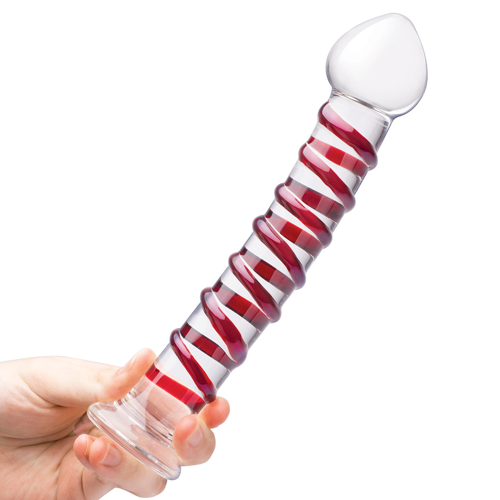 gläs 10 Inch Mr. Swirly Double Dildo & Butt Plug
